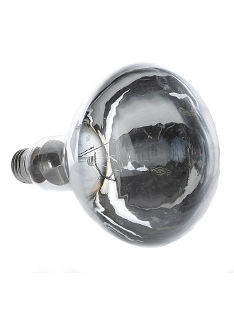 Лампочка накаливания E27, 250 Вт, 220 В, теплоизлучатель, зеркальная, Калашниково