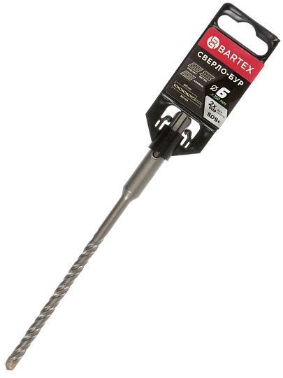 Сверло-бур для перфоратора, Bartex, диаметр 6х100х160 мм, SDS-Plus, KF102005F