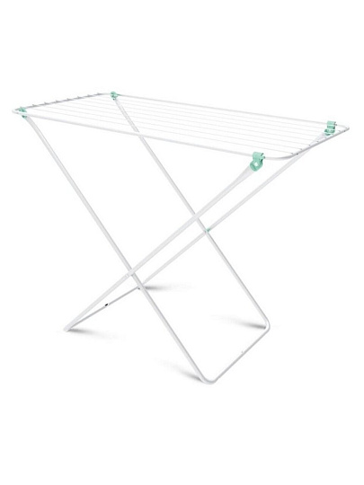 Сушилка для белья напольная, полотно 10 м, 83х55х105 см, 8 прутьев, 10 кг, белая, Nika, СБ3Б