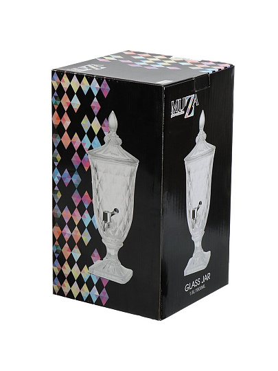 Лимонадница стекло, 1.8 л, 16х16х45.5 см, Lefard, Muza, 691-002