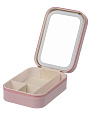 Зеркало-органайзер 16.5х11.5х6 см, розовое, Y4-11507 - фото 4