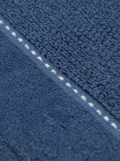 Полотенце банное 50х90 см, 100% хлопок, 470 г/м2, Амур, Silvano, темно-синее, Узбекистан