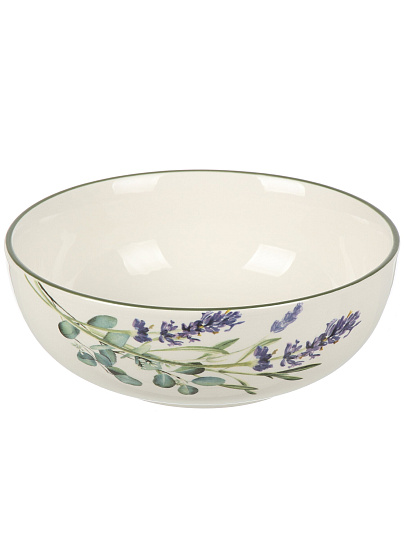 Салатник керамика, круглый, 16.5х7 см, 0.8 л, Лаванда, Agness, 358-2148