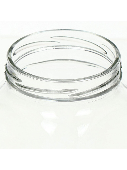 Банка для сыпучих продуктов, стекло, 0.65 л, с пластиковой крышкой-дозатором, 00875-00001, черная