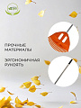 Грабли веерные, 23 зуб, пластик, 50 см, Инструм-Агро, Гардения, оранжевые, черенок алюминиевый, 010820-2 - фото 3