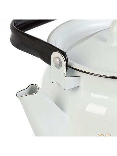 Чайник сталь, эмалированное покрытие, 3.5 л, петля, Сибирские товары, Лимоны, белый, С2716*97