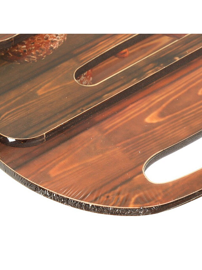 Доска разделочная дерево, 3 шт, с ручкой, мультиколор, Хлеб, КМ-8