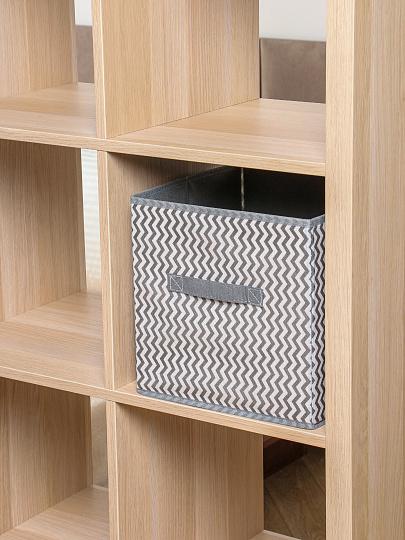 Кофр д/хранен, 28*28*28, складн, сер волна, A190060