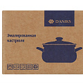 Кастрюля эмалированная сталь, 4 л, крышка сталь, сферический, Daniks, Маковый цвет, 61904-142/6-У - фото 13