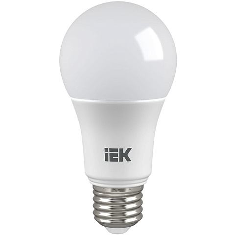 Лампа светодиодная E27, 20 Вт, 100 Вт, 230 В, груша, 3000 К, свет теплый белый, IEK, A60, LED