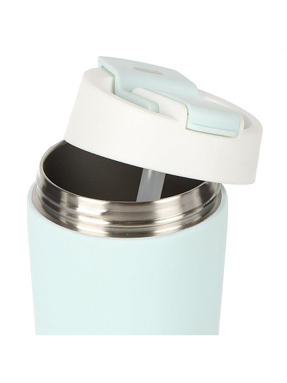 Термокружка нержавеющая сталь, 0.48 л, голубая, Y4-9305