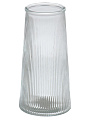 Ваза стекло, настольная, 20х9 см, Вертикаль, A060222, прозрачная - фото 3