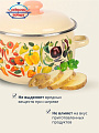 Кастрюля эмалированная сталь, 4 л, крышка сталь, сферический, Сибирские товары, Перцы, 1MC201P, индукция - фото 4