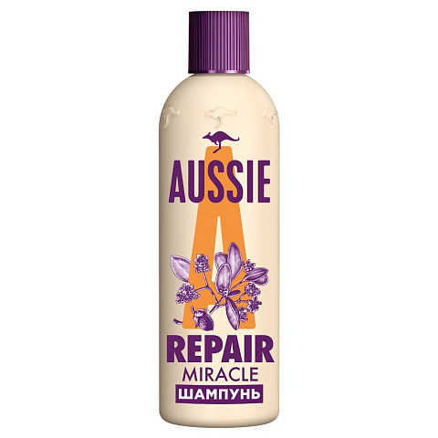 Шампунь Aussie, Repair Miracle, для поврежденных волос, 300 мл