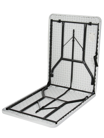 Стол садовый металл, Green Days, 180х68х74 см, прямоугольный, пластиковая столешница, белый, YTHD347, 100 кг