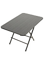 Стол 75х50х50 см, складной, прямоугольный, металл, столешница МДФ, черный, Green Days - фото 4