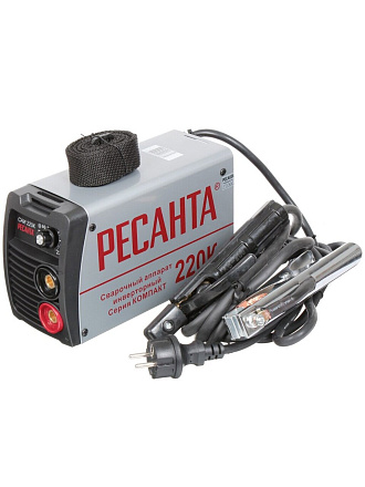 Сварочный аппарат инверторный, Ресанта, САИ-220 Компакт, 7.2 кВт, 220 А, электрод