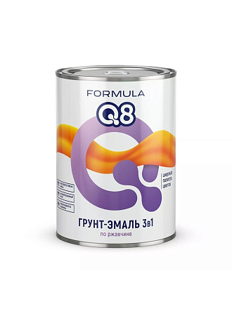 Грунт-эмаль Formula Q8, по ржавчине, алкидная, желтая, 0.9 кг