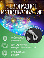 Гирлянда 105 ламп, 1.5 м, 1 режим, Роса105 конский хвост, TDM Electric, свет разноцветный, прозрачная, в помещении, сетевая, светодиодная, 250 В, 7х15LED, SQ0361-0061 - фото 2