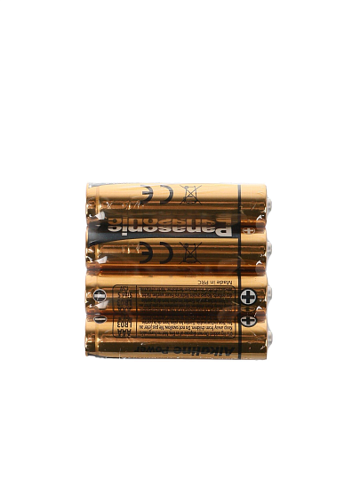 Батарейка Panasonic, ААА (LR03, 24A), Alkaline Power, щелочная, 1.5 В, спайка, 4 шт