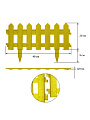 Забор декоративный пластмасса, Мастер сад, Палисадник, 30х190 см, желтый - фото 4