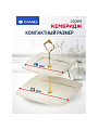 Ваза для фруктов, 2 яруса, керамика, 18х23 см, Daniks, Кембридж, Y4-3247 - фото 2
