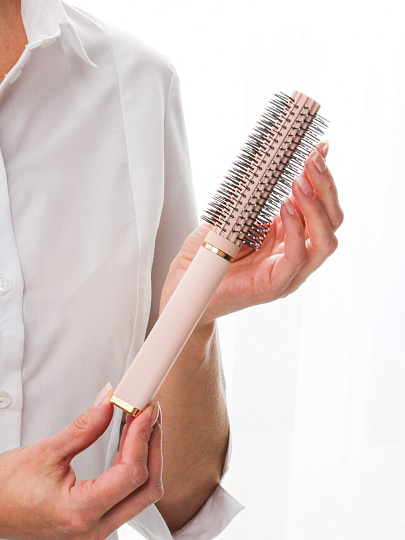 Расческа брашинг, 23х4 см, пластик, розовая, A100057