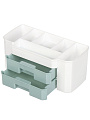 Органайзер для косметики 24.5х12х11 см, пластик, Y4-7845, прямоугольный, белый - фото 2