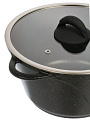 Кастрюля алюминий, антипригарное покрытие, 5 л, крышка стекло, Гурман, Eclipse, ГМк503ЭКИ, индукция - фото 4