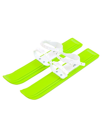 Лыжи для детей, 47 см, пластик, в сетке, салатовые, Юниор, 9323-00