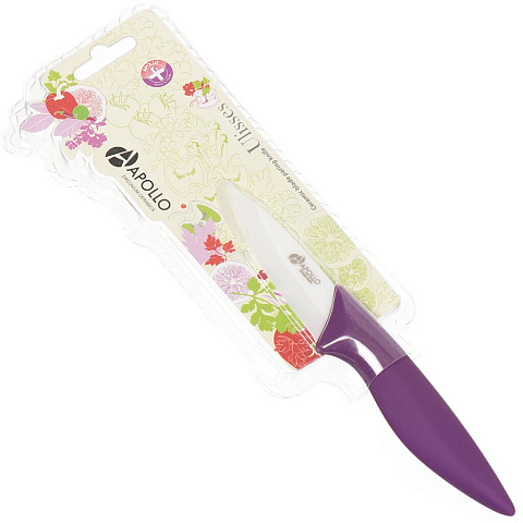 Нож кухонный керамический Apollo Ulisses ULS-07 для овощей, 7.5 см, цвет в ассортименте