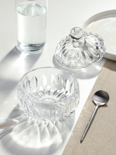 Сахарница 290 мл, стекло, 10.7х10.7 см, Лотос, Y4-5381