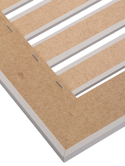 Экран для радиатора, МДФ, 1200х600 мм, прямоугольный, бежевый DE LUXE, реечный, Стильный Дом