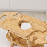 Столик для вина бамбук, 45х20х23.5 см, овальная, с менажницей, Катунь, КТ-СТ-08 - фото 2