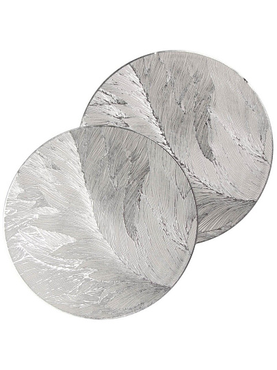 Салфетка сервировочная полимер, 38 см, круглая, 2 шт, Y4-9577