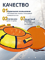 Санки-ватрушка Nika, 85 см, 90 кг, с буксировочным тросом, с ручками, камера в комплекте, оранжевый, желтые, ТБ1К-85 - фото 2
