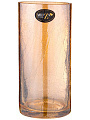 Ваза стекло, настольная, 25х12 см, Muza, Cracle amber, 380-630 - фото 2