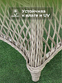 Мебель садовая Green Days, Форео, серая, стол, 122х122х75 см, 4 кресла, подушка серая, CYH162W-1 - фото 6