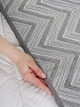 Покрывало евро, 220х240 см, 100%пэ, двустороннее, Silvano, Шеврон, серый - фото 3