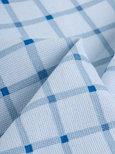 Фартук 60х70 см, 100% хлопок, без кармана, Silvano, Клетка