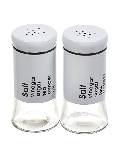 Набор для специй стекло, 4 шт, белый, Y4-5566