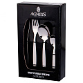 Набор столовых приборов нержавеющая сталь, 24 предмета, Agness, 880-505