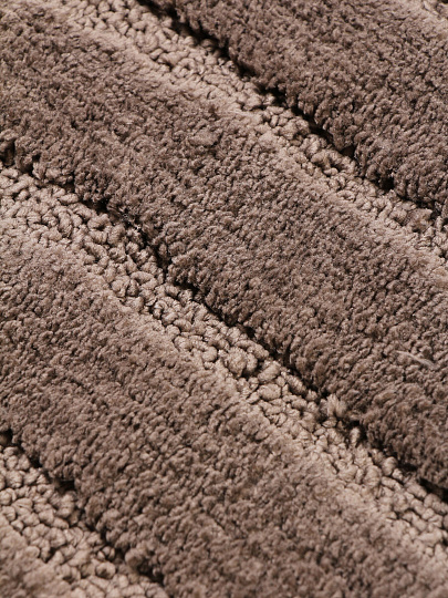 Коврик для ванной, 0.5х0.8 м, полиэстер, кофе, Silvano, Линии, Y4-11471