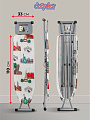 Доска гладильная 110х33 см, Сити, подставка для утюга, встроенная розетка, удлинитель 2 м, Dogrular, в ассортименте - фото 4