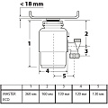 Измельчитель для мойки Bort, Master ECO, 390 Вт, 2800 об/мин, 1 л - фото 5