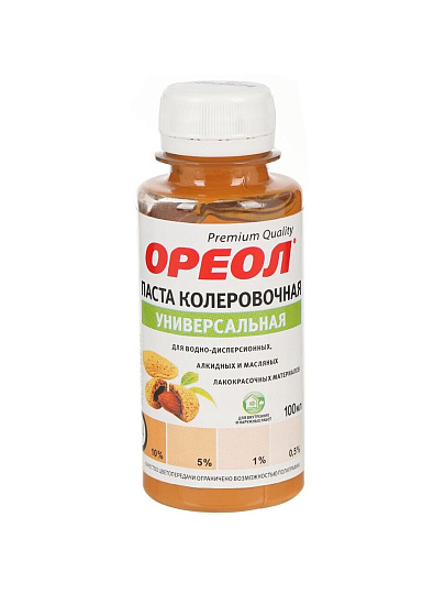 Колер паста, Ореол, №4, бежевый, 100 мл