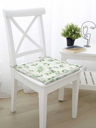 Сиденье мягкое 100% хлопок, 40х40 см, Самойловский текстиль, Дендра, 790354