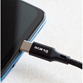 Кабель USB, OLMIO, Basic, USB Type-C, 1.2 м, 2.1А/3А, черный, 041638 - фото 3