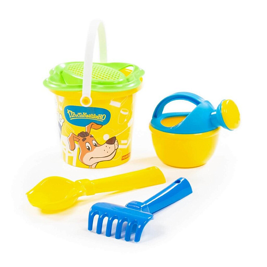 Игровой набор Полесье, Простоквашино №2, ведро, ситечко-цветок, совок, грабельки, лейка, 83289, в ассортименте