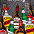 Фартук «Этель» Bottles 73х71 см см, 100% хл, саржа 190 г/м2, 5376691 - фото 4